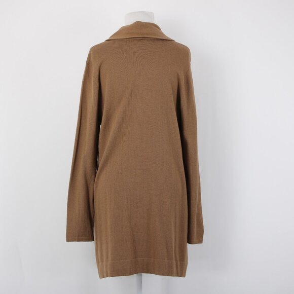 J Jill Sweater $79 Vicuna Sz M Brown Turtleneck Tunic Cotton Viscose Sweater - Picture 7 of 15